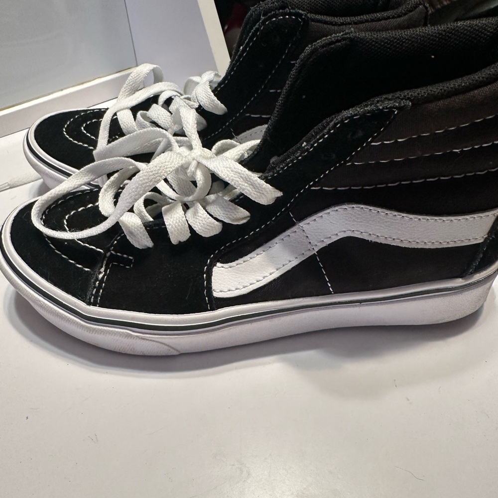 Black & White High-Top Vans